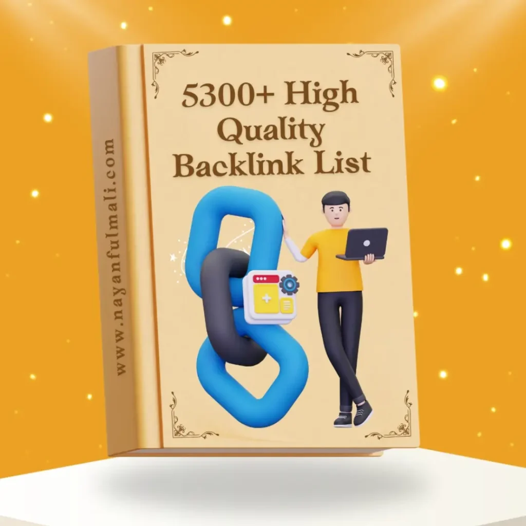 Backlink List Example WordPress Template - NayanFulmali.Com